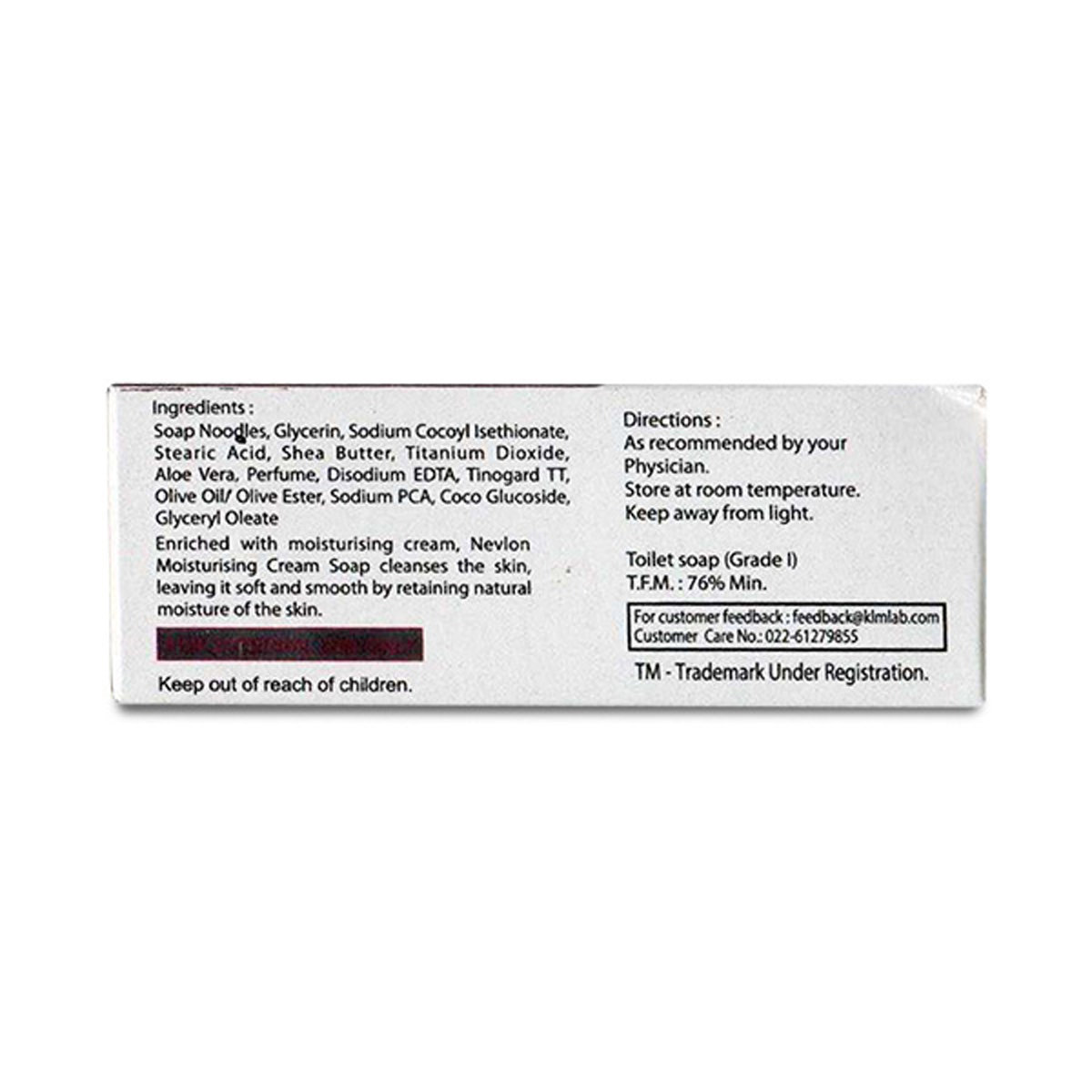 Nevlon Moisturising Cream Soap 100 gm | Cleanses & Moisturises Skin | Prevent Skin Dryness | For All Skin Type, Pack of 1 Nevlon Moisturising Cream Soap 100 gm | Cleanses & Moisturises Skin | Prevent Skin Dryness | For All Skin Type, Pack of 1