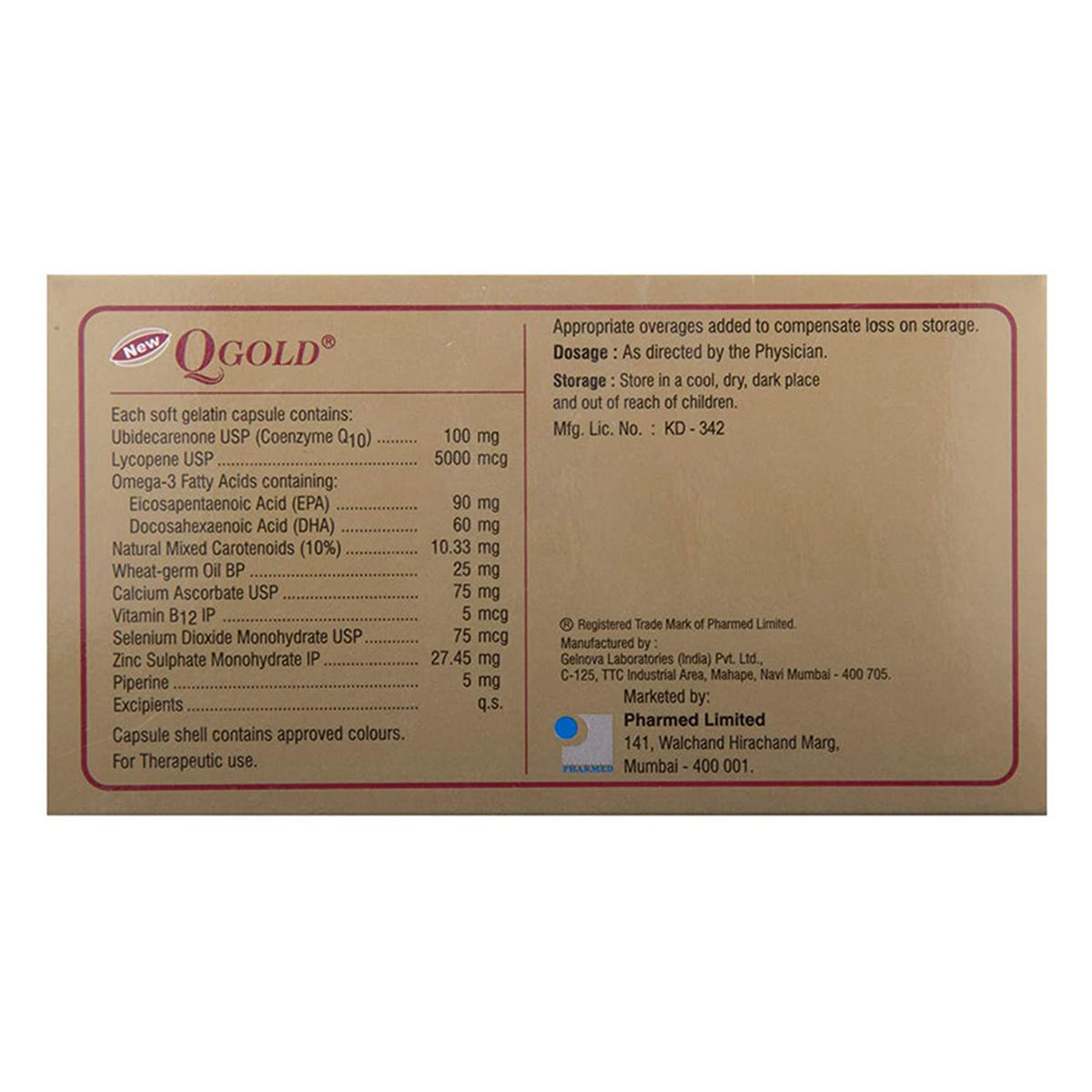 New Q Gold Capsule 10's Price, Uses, Side Effects, Composition Apollo