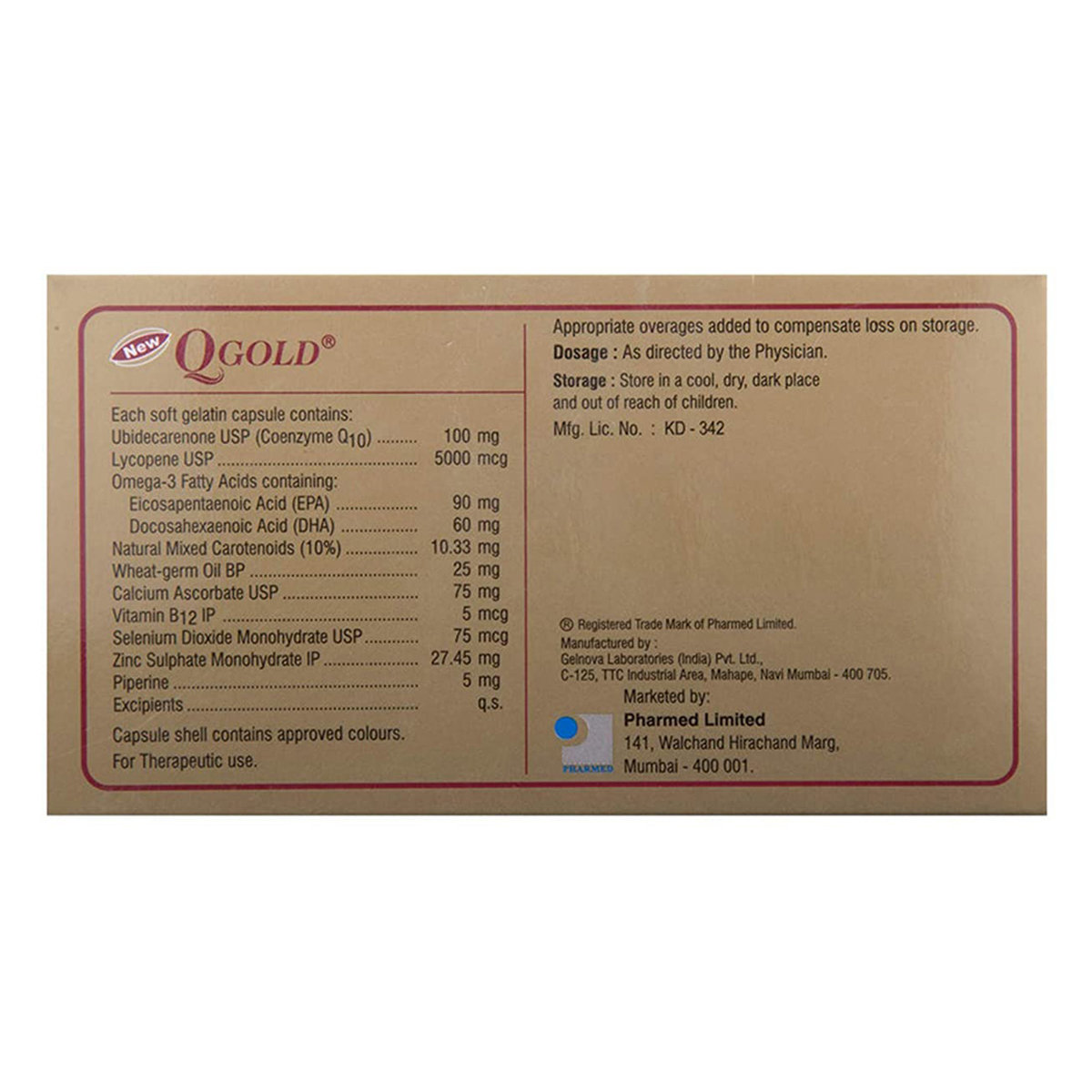 New Q Gold Capsule 10's, Pack of 10 New Q Gold Capsule 10's, Pack of 10