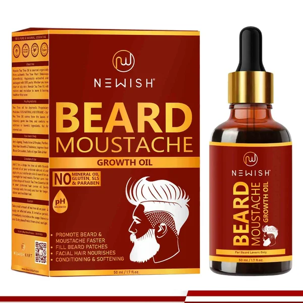 Newish Beard and Moustache Growth Oil, 50 ml