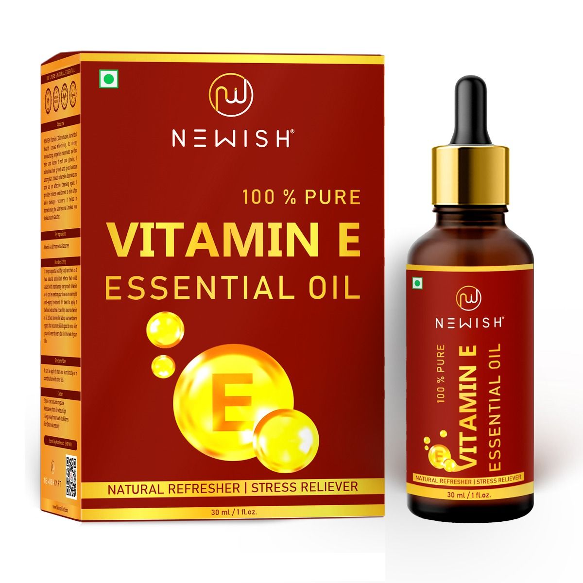 Buy Newish 100% Pure Vitamin E Essential Oil, 30 ml Online