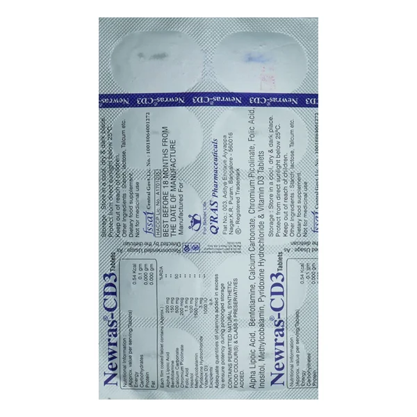 Newras-CD3 Tablet 10's, Pack of 10