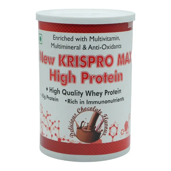 New Krispro Max High Protein Delicious Chocolate Flavour Powder 300 gm