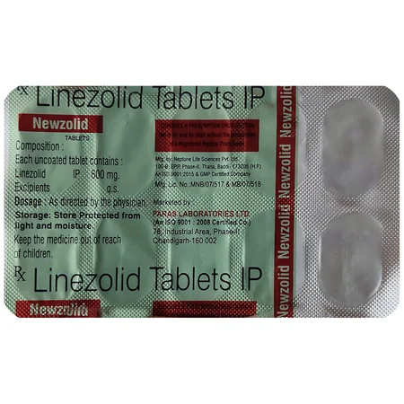 Newzolid 600 mg Tablet 10's