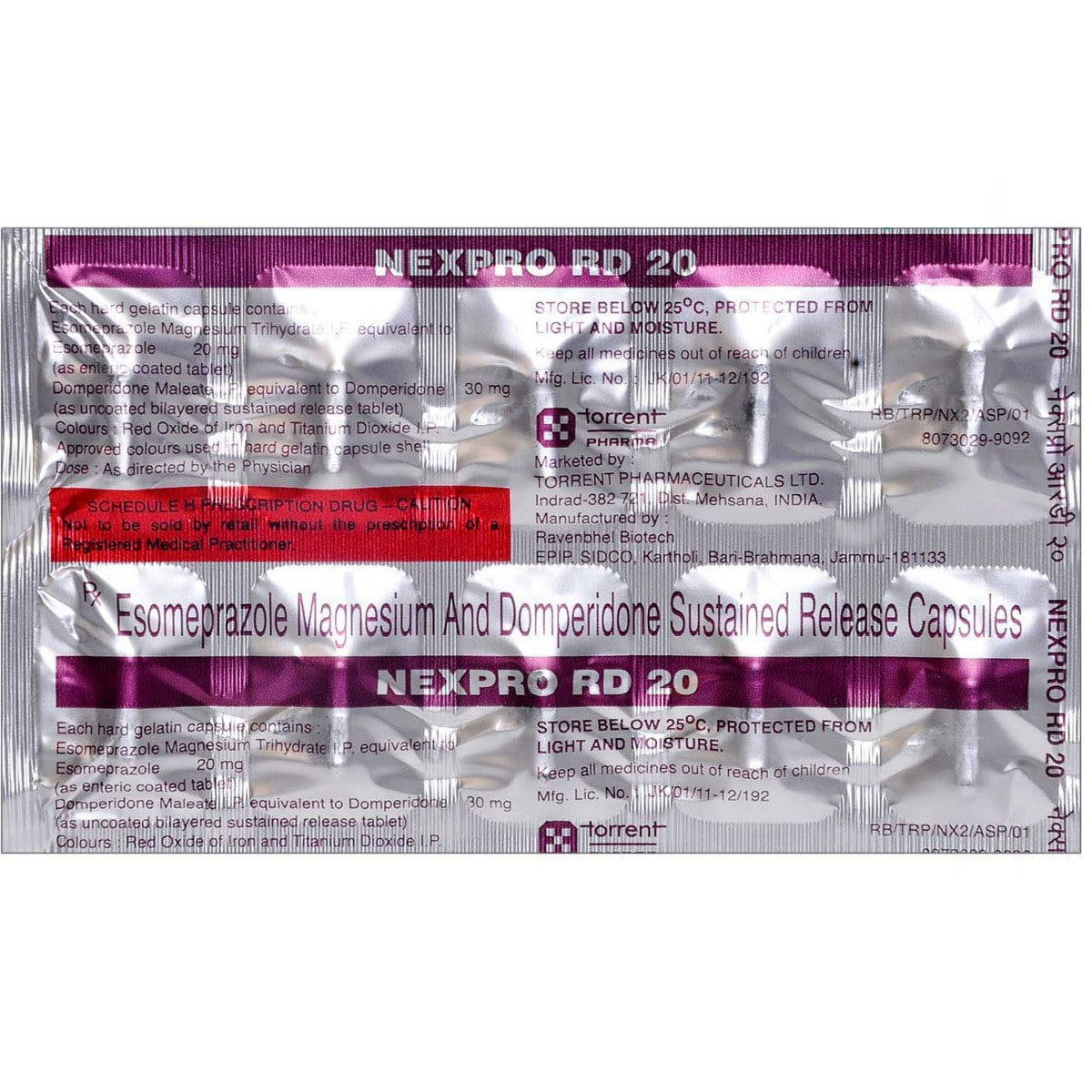 Nexpro RD 20 Capsule 10's, Pack of 10 CAPSULES Nexpro RD 20 Capsule 10's, Pack of 10 CAPSULES