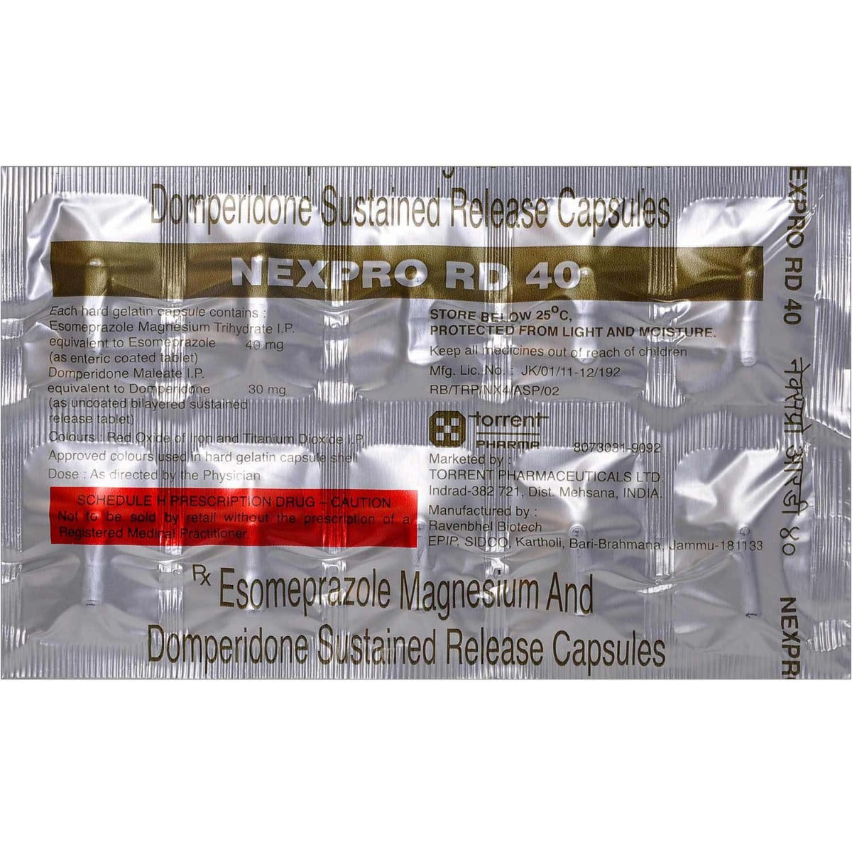 Nexpro RD 40 Capsule 10's, Pack of 10 CAPSULES Nexpro RD 40 Capsule 10's, Pack of 10 CAPSULES