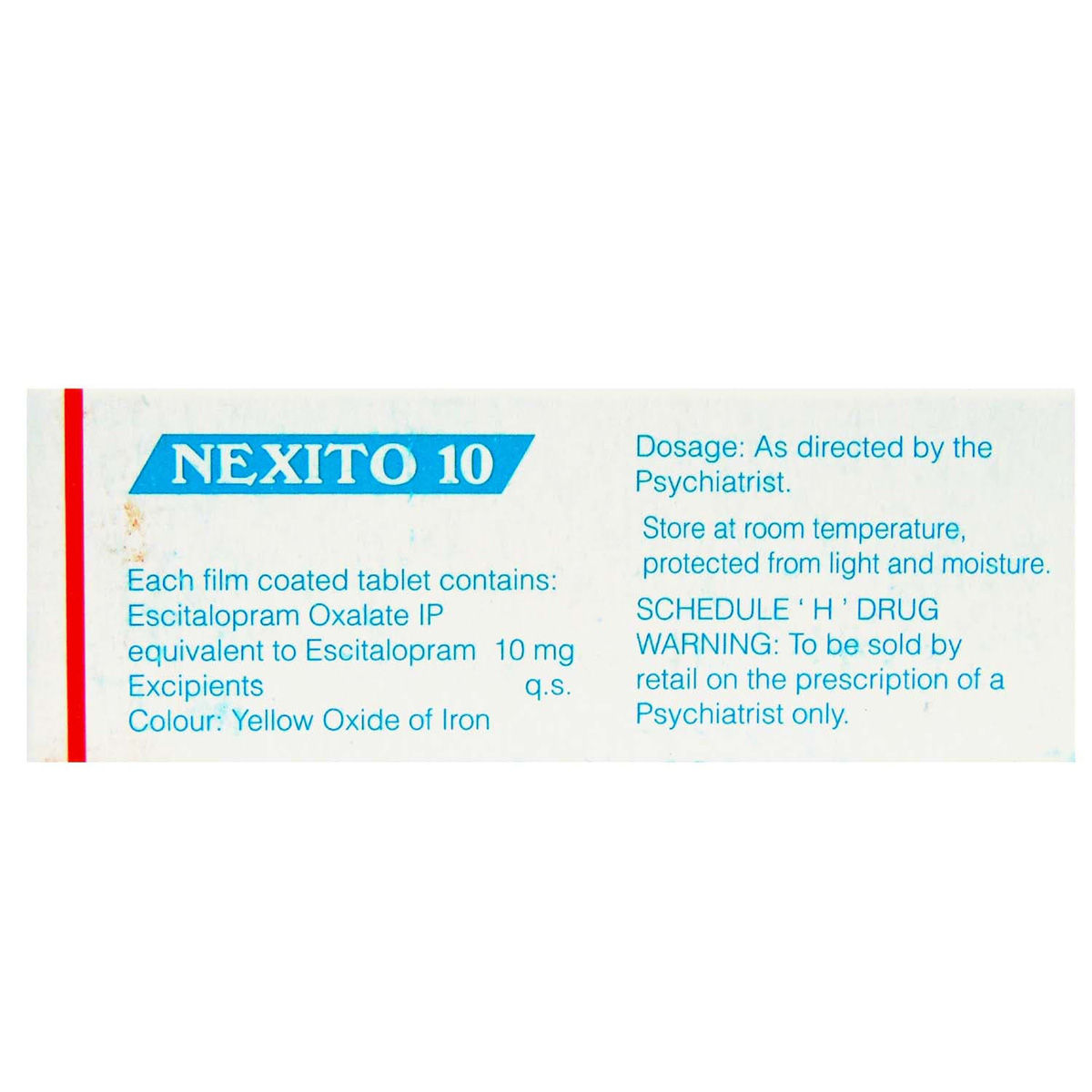 Nexito Tablet 10's, Pack of 10 TABLETS