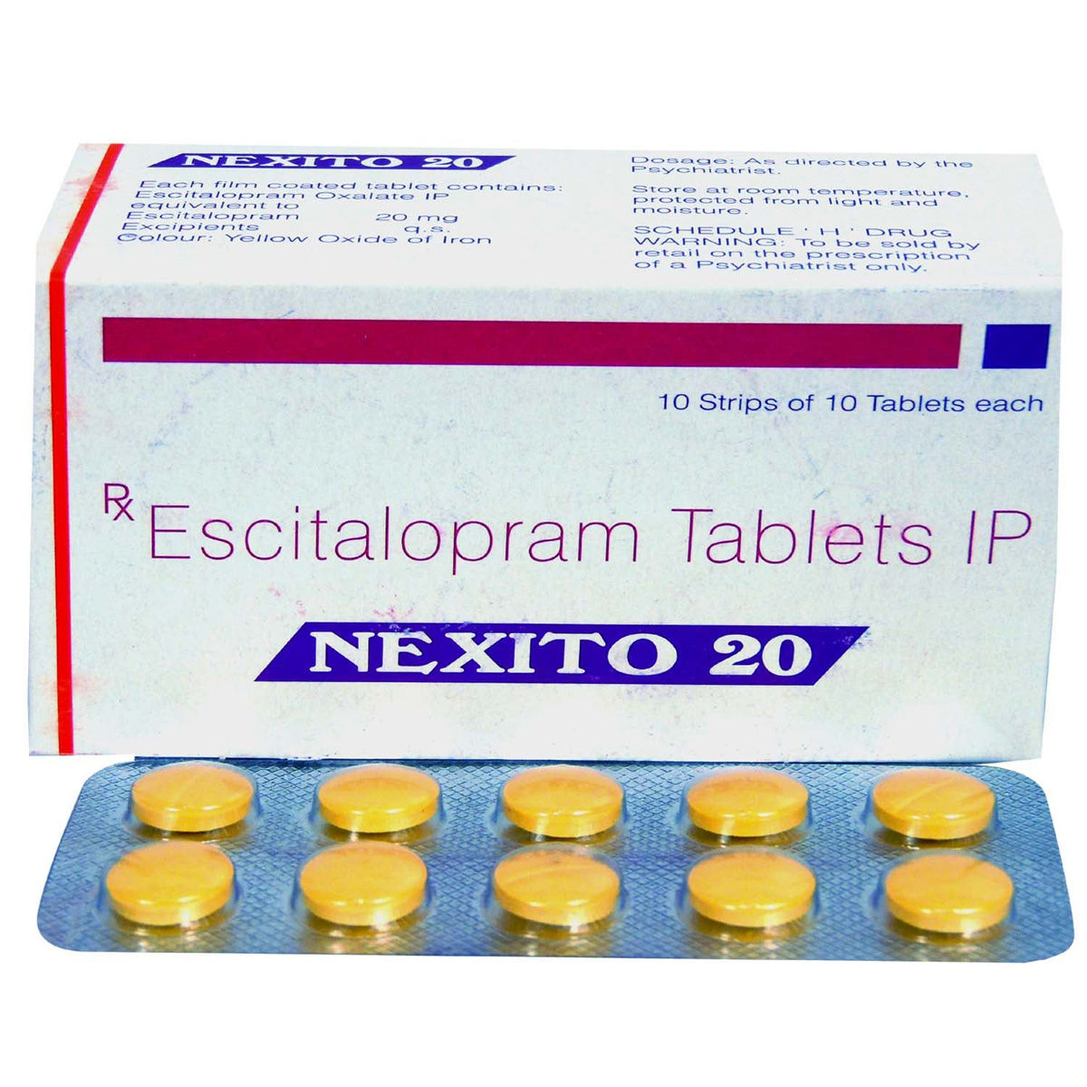 Nexito 20 Tablet 10's, Pack of 10 TABLETS