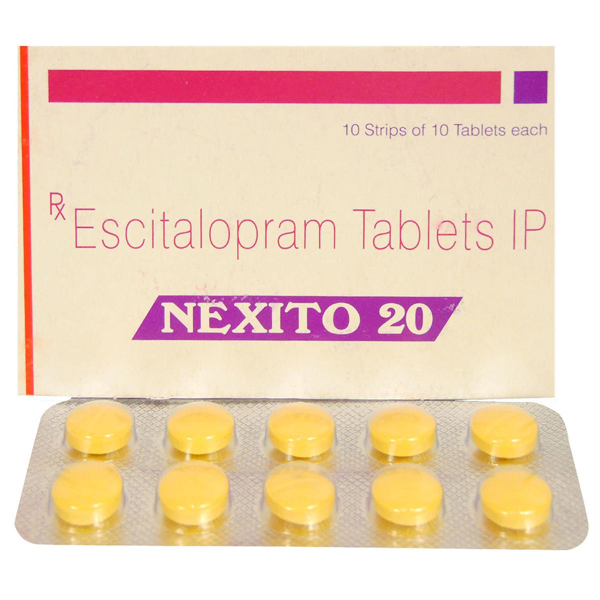 Nexito 20 Tablet 10's, Pack of 10 TABLETS