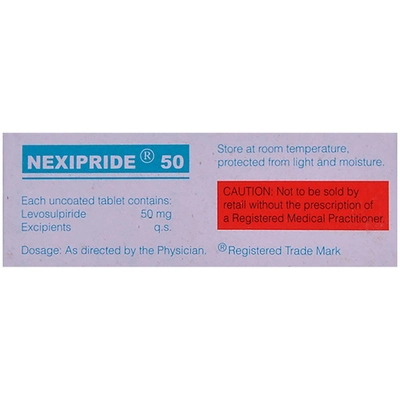 Nexipride 50 Tablet 10's, Pack of 10 TABLETS