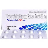 Nexvenla-OD 50 Tablet 10's, Pack of 10 TABLETS