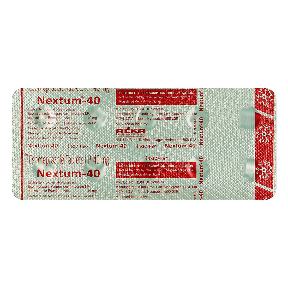 Nextum 40 mg Tablet 10's Nextum 40 mg Tablet 10's