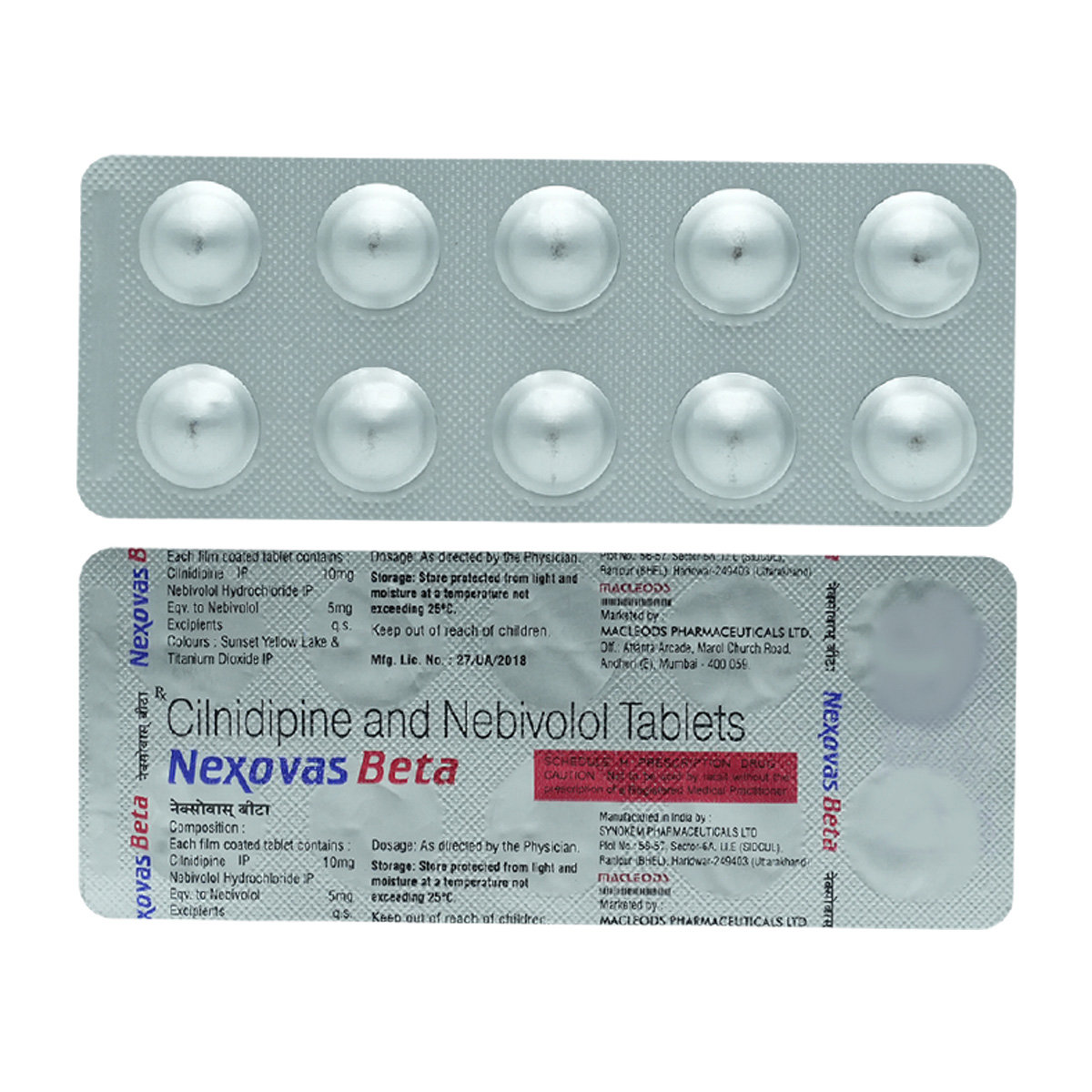 Nexovas Beta Tablet 10's, Pack of 10 TABLETS Nexovas Beta Tablet 10's, Pack of 10 TABLETS