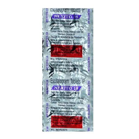Nexito 15mg Tablet 10's