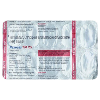 Nexovas TM 25 Tablet 10's, Pack of 10 TABLETS