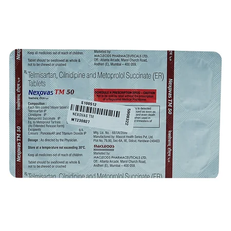 Nexovas TM 50 Tablet 10's