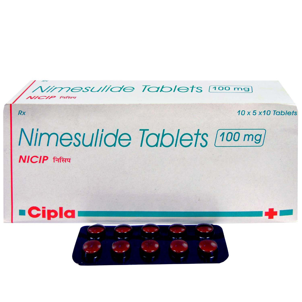 Nicip 100 mg Tablet 10's, Pack of 10 TABLETS Nicip 100 mg Tablet 10's, Pack of 10 TABLETS