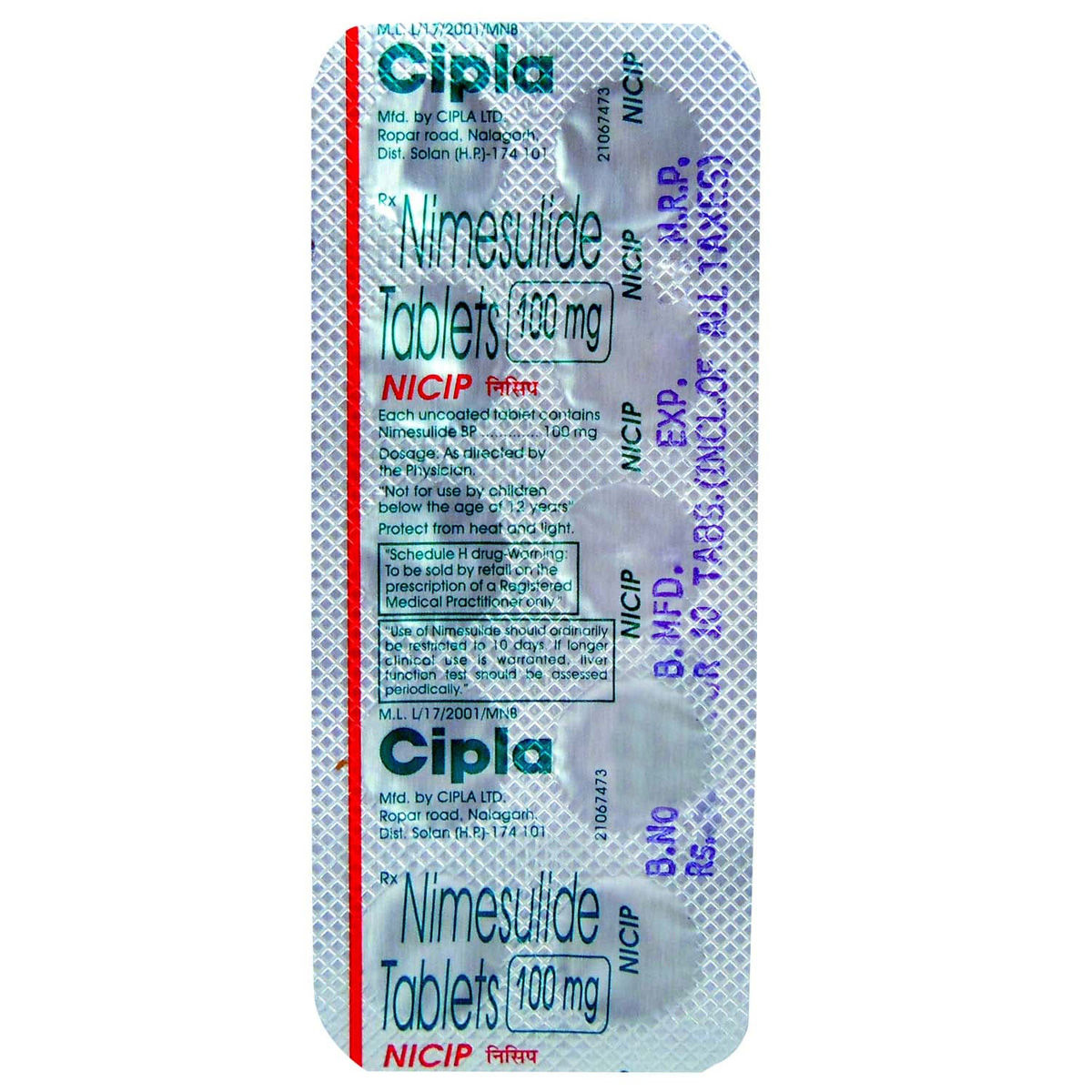 Nicip Tablet 10's Price, Uses, Side Effects, Composition - Apollo Pharmacy