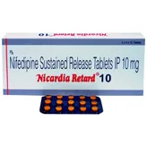 Nicardia Retard 10 Tablet 15's, Pack of 15 TABLETS
