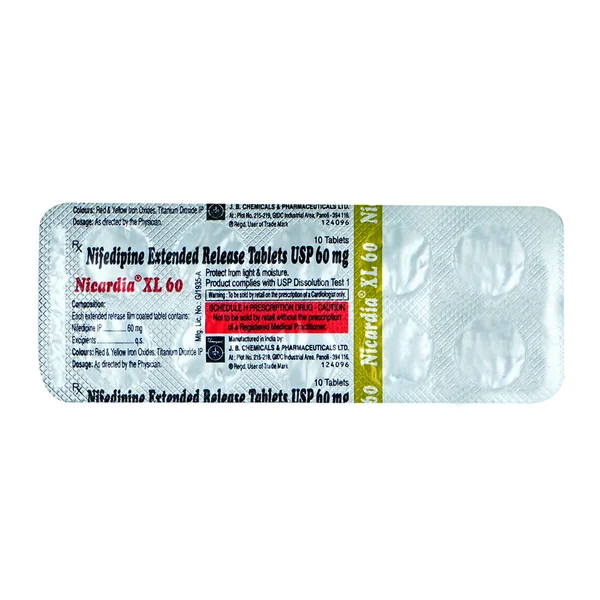 Nicardia XL 60 mg Tablet 10's, Pack of 10 TabletS