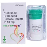 Nicostar OD 10 Tablet 30's, Pack of 1 TABLET