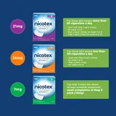 Nicotex 21mg Nicotine Transdermal Patches, 7 Count, Pack of 1 PATCHES