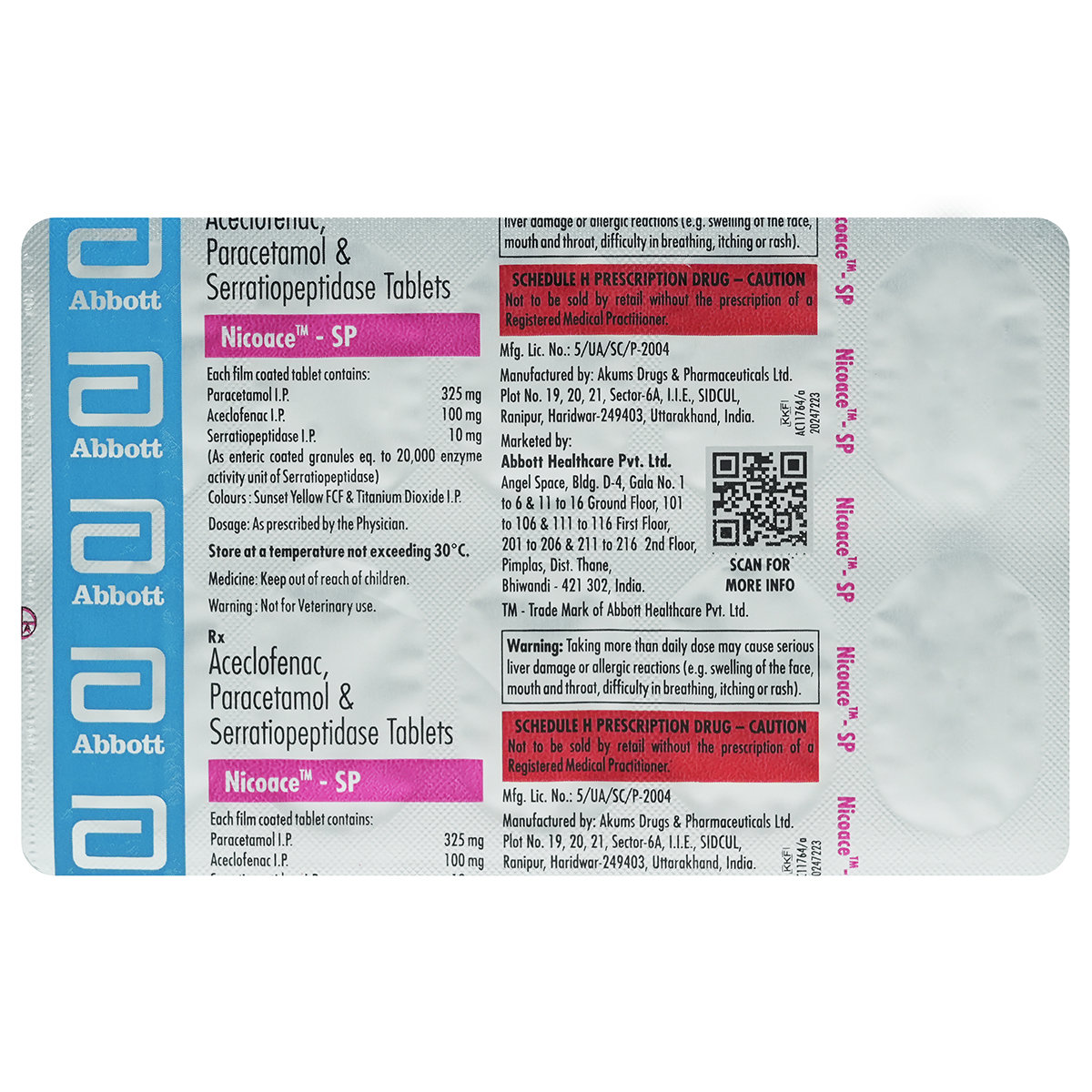 Nicoace-SP Tablet 10's, Pack of 10 TabletS Nicoace-SP Tablet 10's, Pack of 10 TabletS