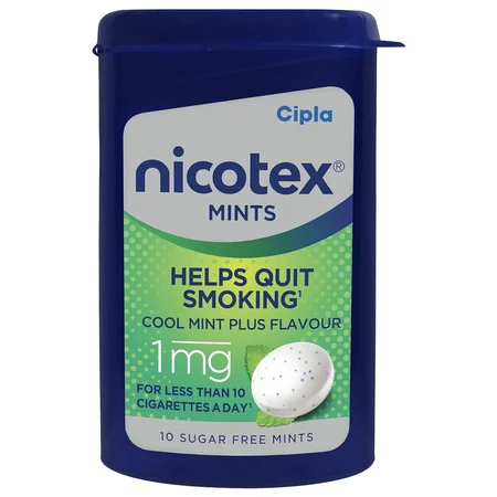Nicotex 1mg Cool Mint Plus Flavour, 10 Lozenges