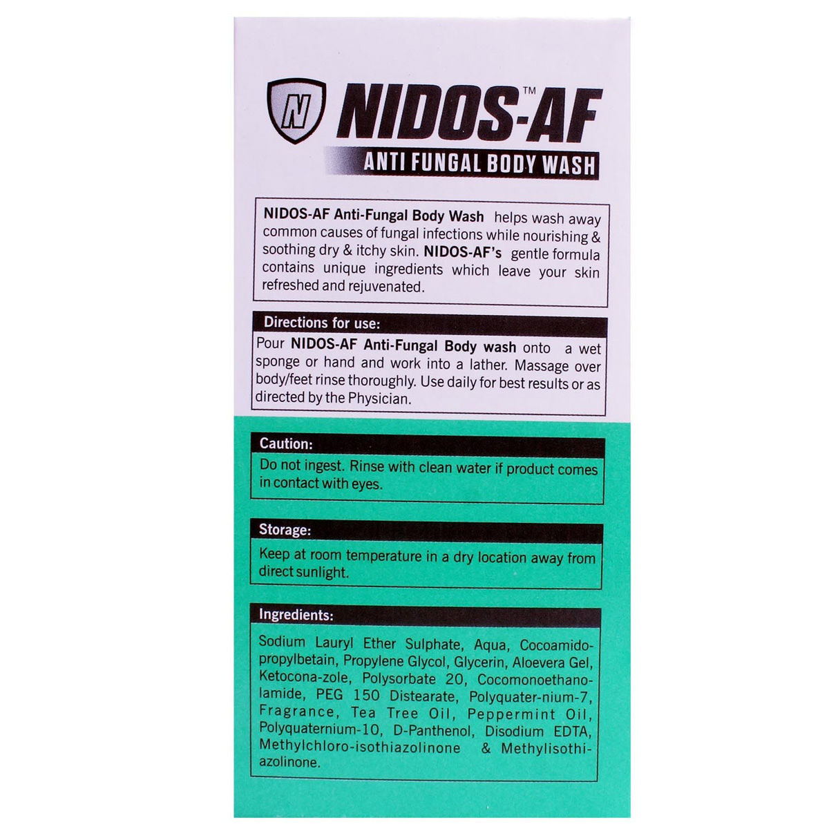 Nidos AF Body Wash 100 ml Price, Uses, Side Effects, Composition