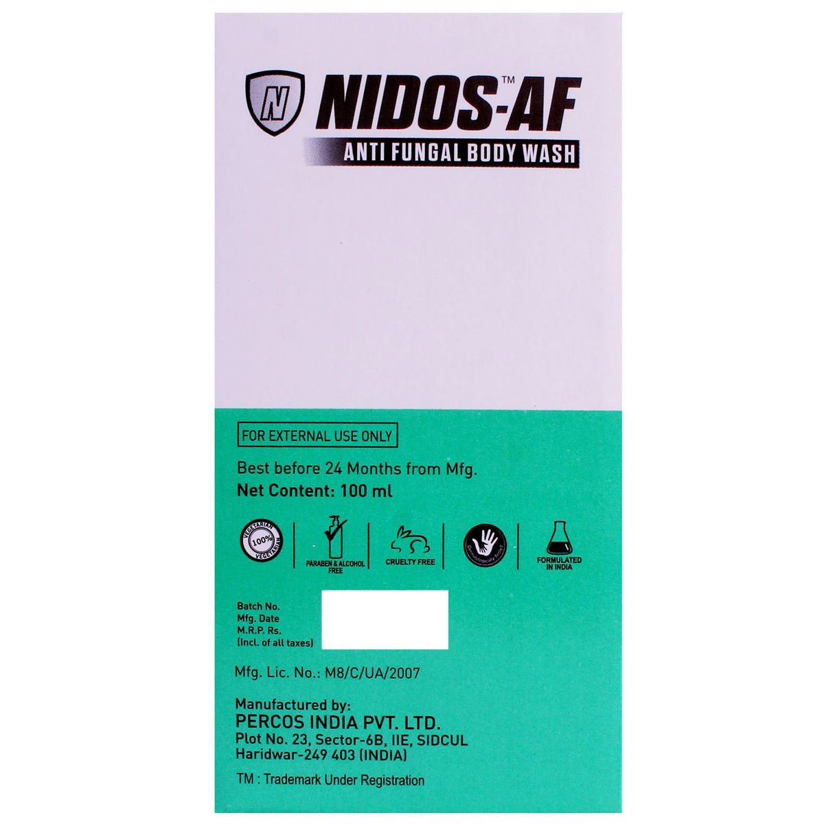 Nidos AF Body Wash 100 ml Price, Uses, Side Effects, Composition