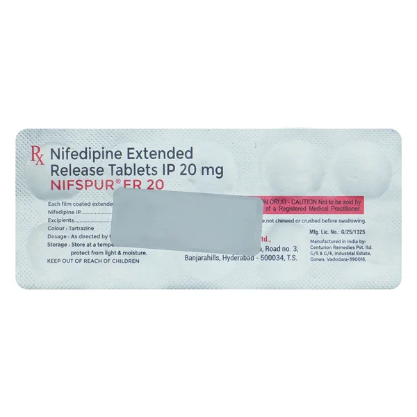 Nifspur ER 20 mg Tablet 10's