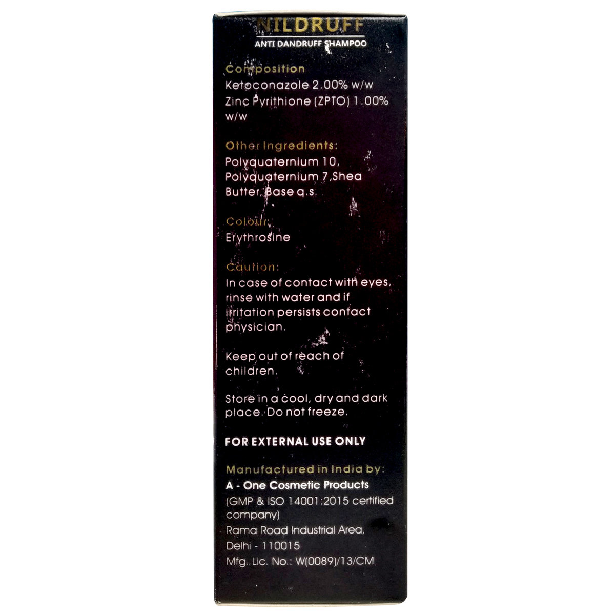 Nildruff Anti Dandruff Shampoo 100 ml, Pack of 1 SHAMPOO Nildruff Anti Dandruff Shampoo 100 ml, Pack of 1 SHAMPOO