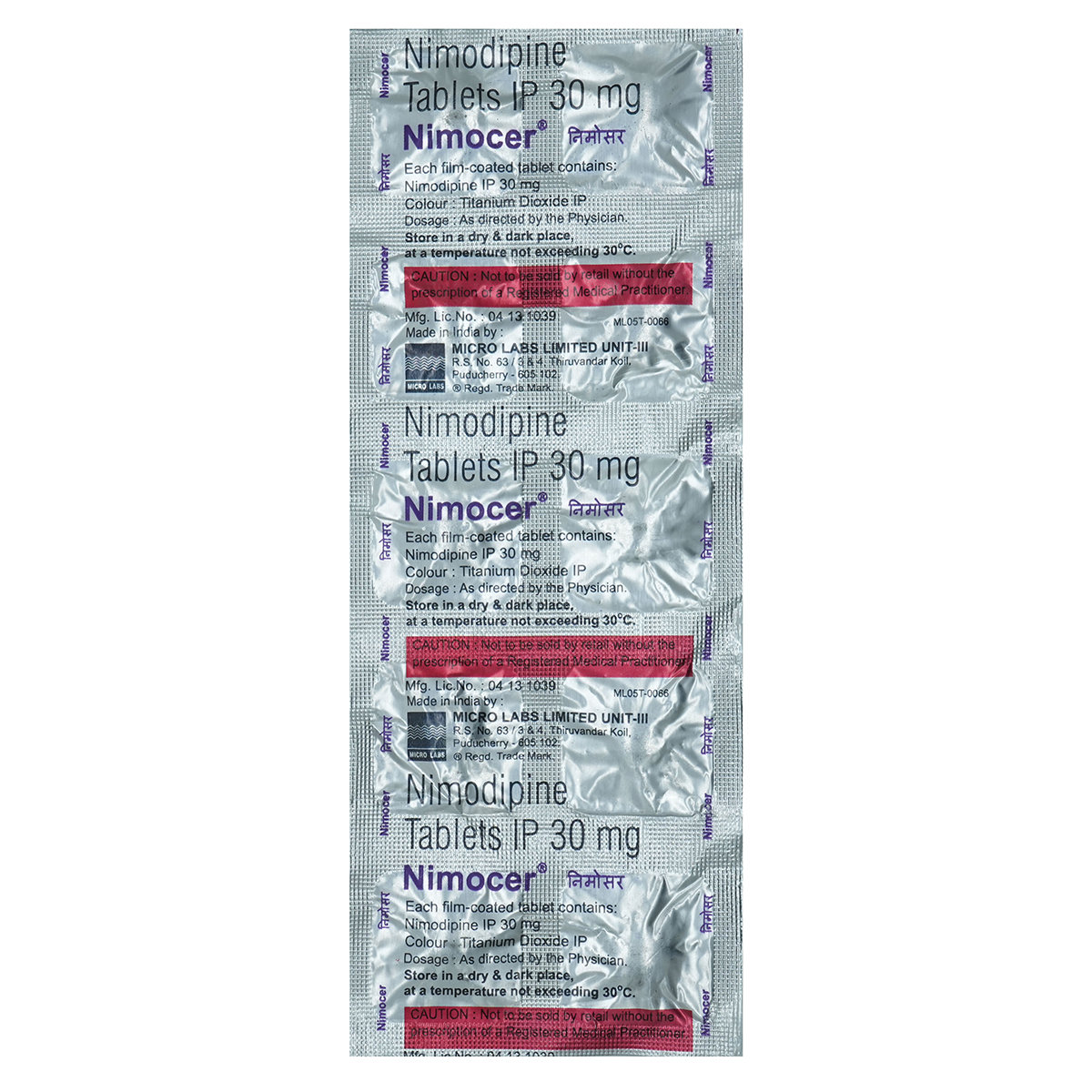 Buy Nimocer 30 mg Tablet 10's Online