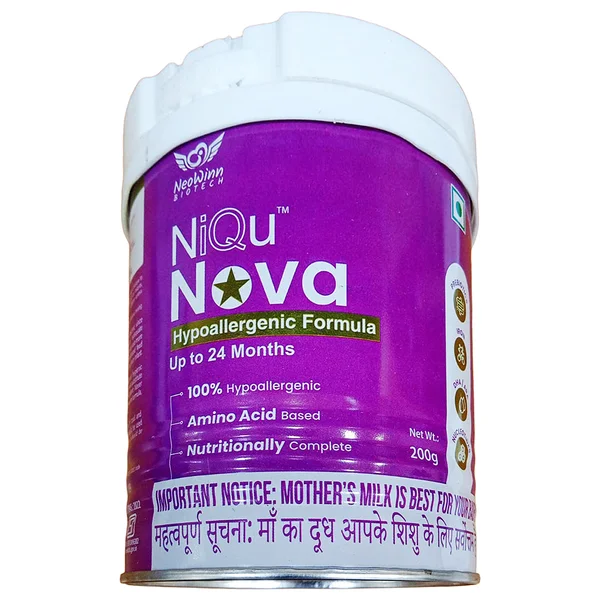 Niqu Nova Hypoallergenic Formula Powder Upto 24 Months, 200 gm Tin