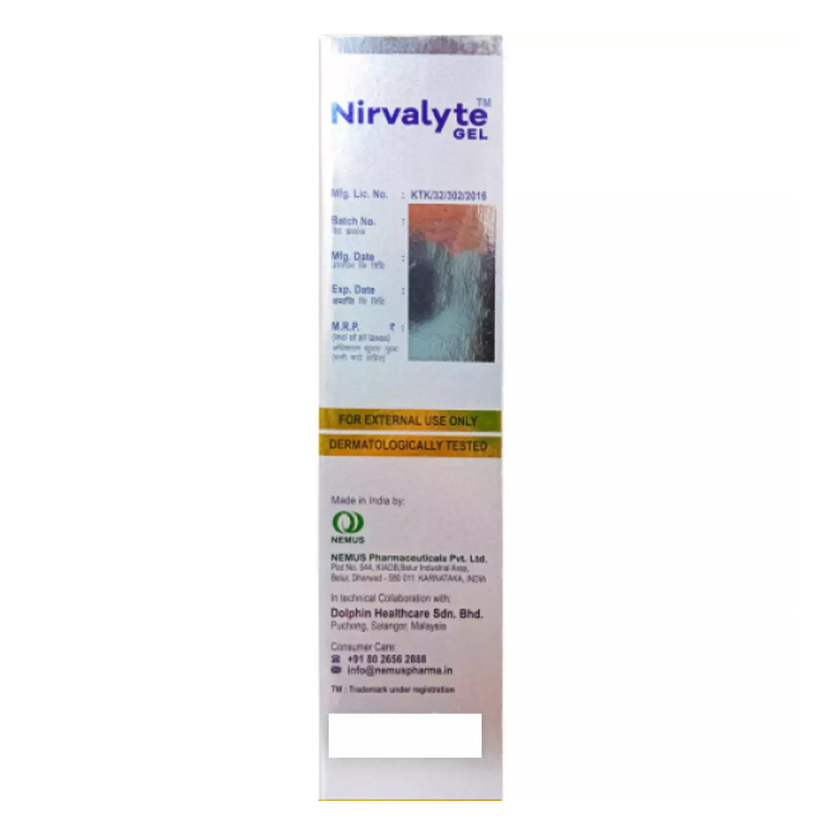 Nirvalyte Gel 30 ml, Pack of 1 Nirvalyte Gel 30 ml, Pack of 1