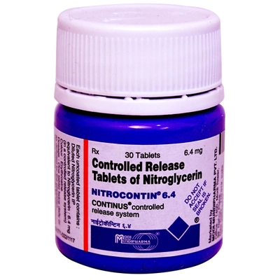 Nitrocontin 6.4 Tablet 30's, Pack of 1 TABLET