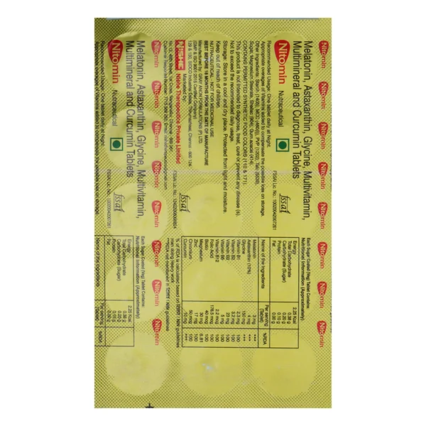 Nitomin Nutraceutical Tablet 15's