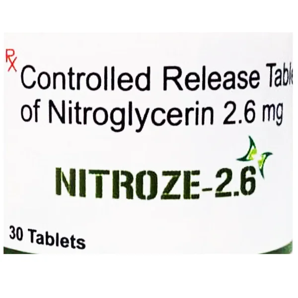 Nitroze-2.6 Tablet 30's