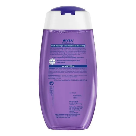 Nivea Power Fruit Relax Body Wash 250 ml | Antioxidants With Blueberry Scent | Cleanses & Moisturises Skin