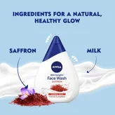 Nivea Milk Delights Cleanses &amp; Brightens Saffron Face Wash, 50 ml, Pack of 1