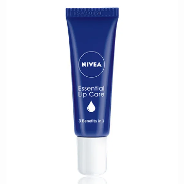 Nivea Essentials Lip Balm 10 gm | With Shea Butter | Moisturises, Smoothens &amp; Repair Dry &amp; Cracked Lips, Pack of 1