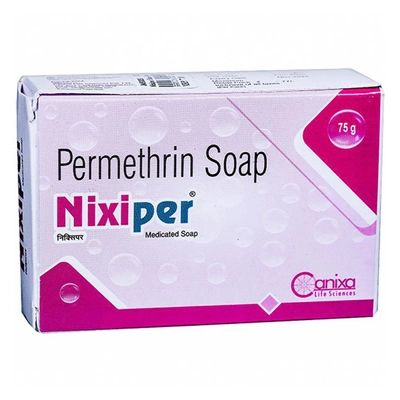 Nixiper Soap 75 gm | Permethrin | Anti Scabies Soap, Pack of 1