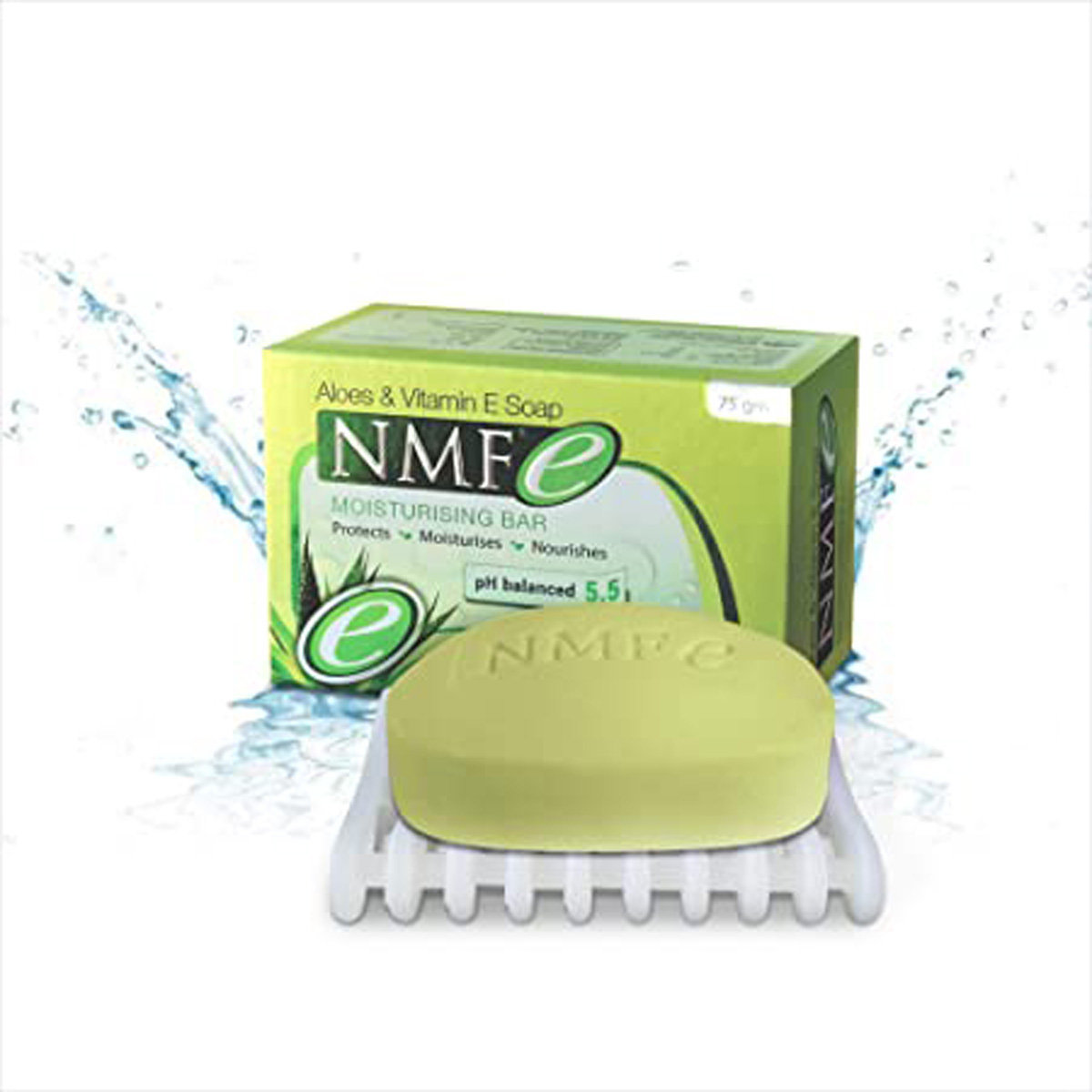 NMFe Moisturising Bar 75 gm | With Aloe-Vera, Vitamin E, Shea Butter, Cocum Butter & Glycerin | Moisturises, Nourishes & Protects Skin | pH Balanced 5.5 | For Dry Skin & All Skin Type, Pack of 1 NMFe Moisturising Bar 75 gm | With Aloe-Vera, Vitamin E, Shea Butter, Cocum Butter & Glycerin | Moisturises, Nourishes & Protects Skin | pH Balanced 5.5 | For Dry Skin & All Skin Type, Pack of 1