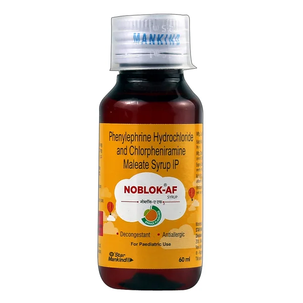 Noblok AF Orange Syrup 60 ml, Pack of 1 SYRUP