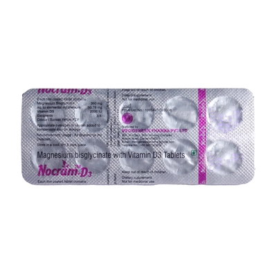 Nocram-D3 Tablet 10's, Pack of 10 TABLETS