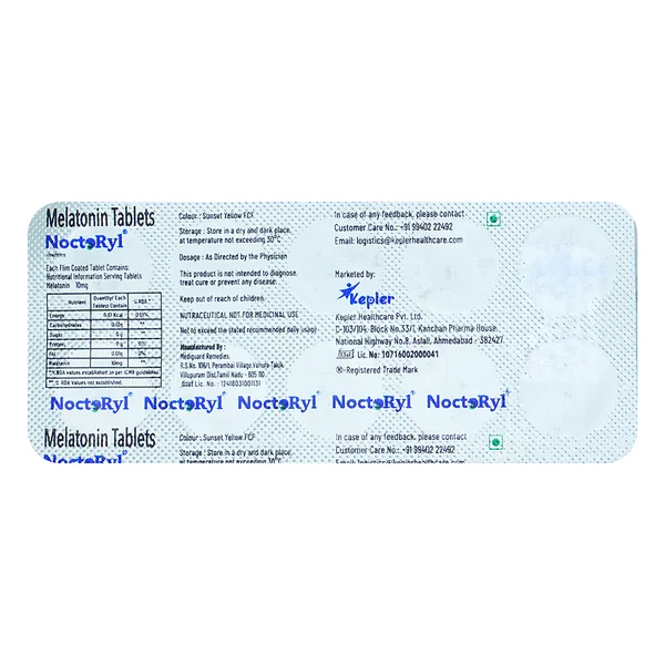 Noctoryl 10 Tablet 10's
