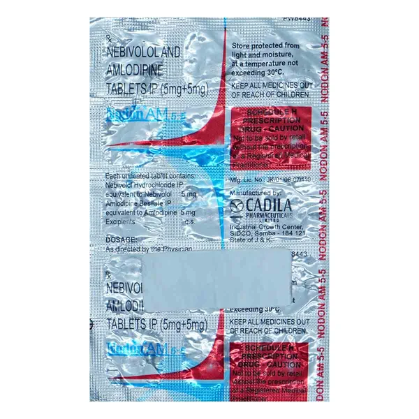 Nodon AM Tablet 15's, Pack of 15 TABLETS