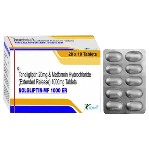 Nolgliptin-MF 1000 ER Tablet 10's