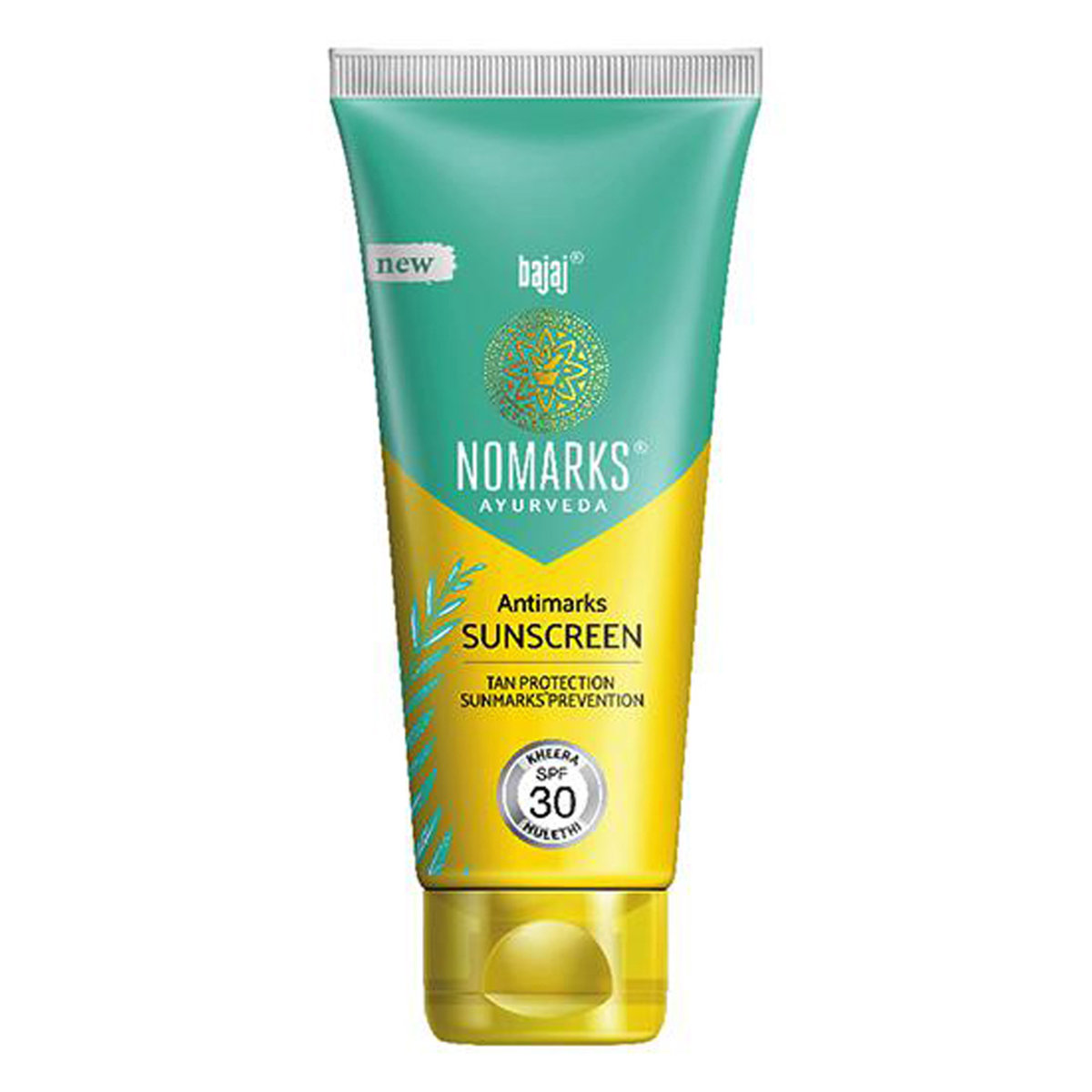 Bajaj Nomarks Antimarks Sunscreen 50 gm With SPF 30 PA+++ UVA-UVB | Kheera, Mulethi | Reduce Sun Marks | Tan Protection | Sweat & Water Resistant | All Skin Type, Pack of 1 Bajaj Nomarks Antimarks Sunscreen 50 gm With SPF 30 PA+++ UVA-UVB | Kheera, Mulethi | Reduce Sun Marks | Tan Protection | Sweat & Water Resistant | All Skin Type, Pack of 1