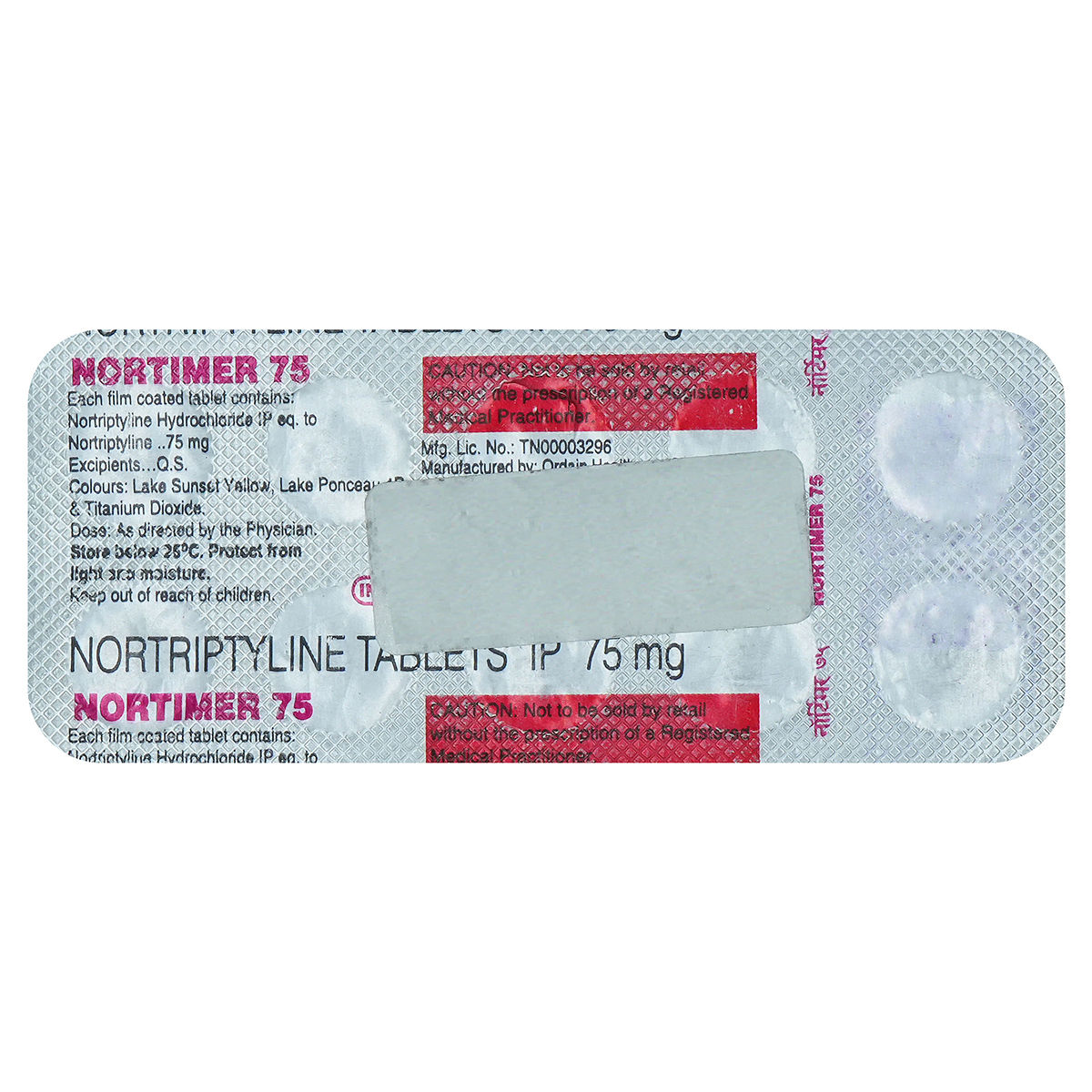 Buy Nortimer 75 mg Tablet 10's Online
